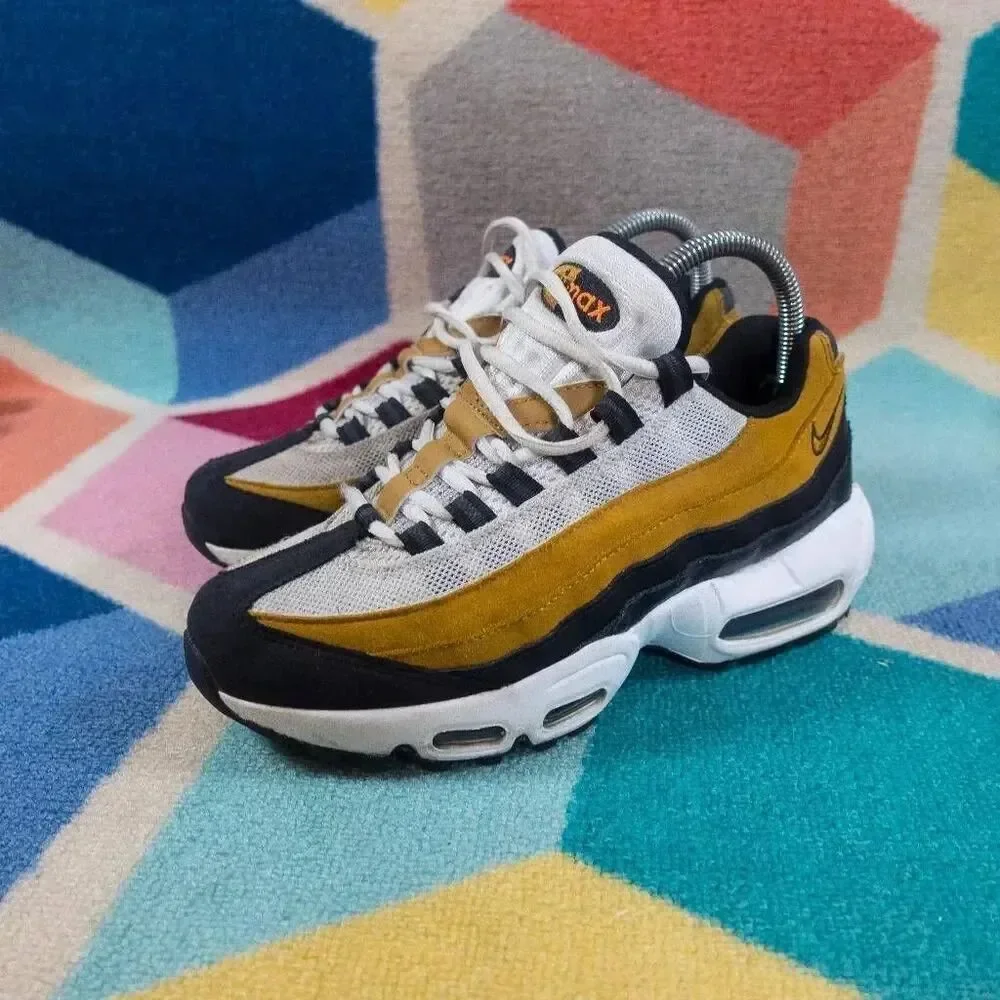 Nike Air Max 95 Recraft (GS) Big Kids Wheat Black White ‎ Size 5Y